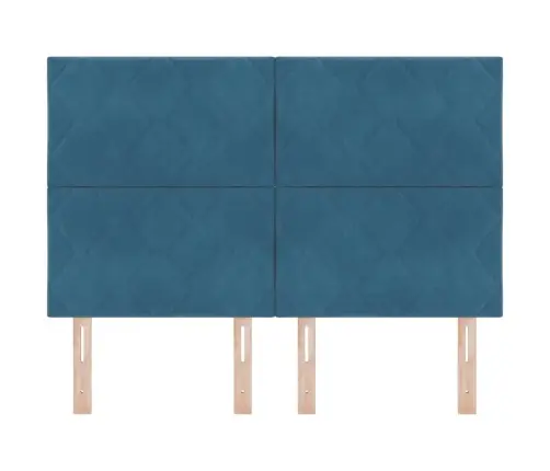 Led Gultas Galva Tumši Zils 160 Cm Mākslīgā Āda Vidaxl