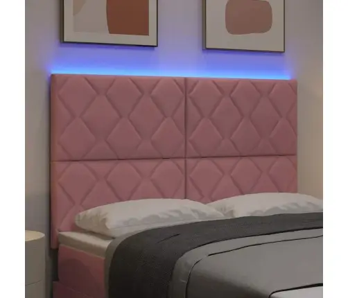 Led Galvas Balsts Ar Dimanta Bloku Dizainu, Rozā Krāsā, 160 Cm Vidaxl