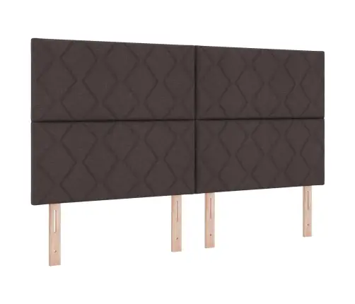 Galvūgalis Su Led Juostelių Žibintais Ruda 180 Cm Audinys
