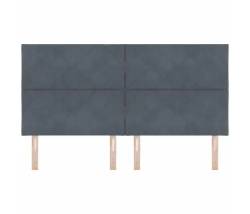 Led Gultas Galva Tumši Pelēks 180 Cm Mākslīgā Āda Vidaxl