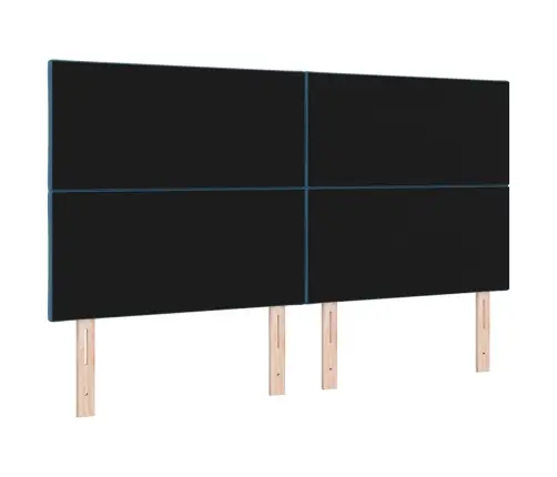 Led Peaplaat Led -Ribatuledega Peaga Tumesinine 180 Cm Samet