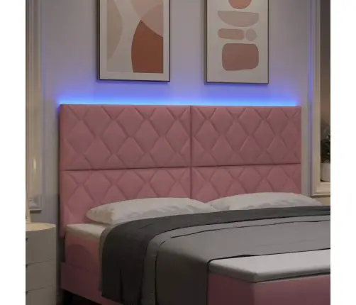 Led Gultas Galva Rozā 180 Cm Mākslīgā Āda Vidaxl