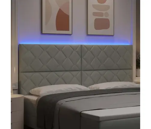 Led Galvas Dēlis Ar Dimanta Bloku Dizainu, Gaiši Pelēks, 200 Cm Vidaxl