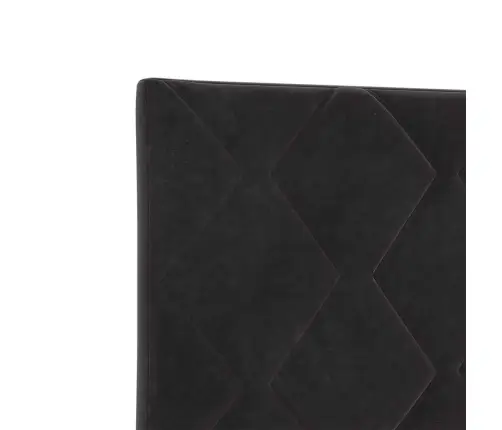 Led Gultas Galvas Balsts - Melns Dimanta Bloku Dizains - 200 Cm - Zīda Vidaxl