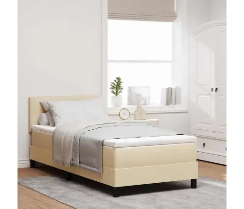 Vedruvoodi Madratsiga Madratsiga Cream 100 X 200 Cm Kangas