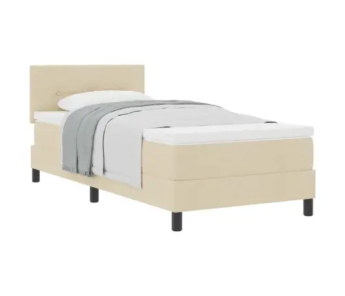 Vedruvoodi Madratsiga Madratsiga Cream 100 X 200 Cm Kangas