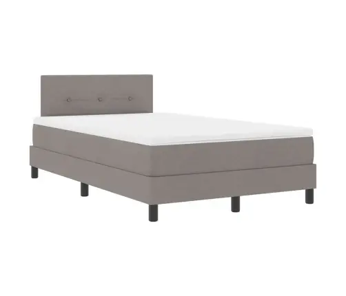 Kastes Gultas Ar Matraci Taupe 120X190 Cm Audums Vidaxl