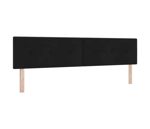 Kastītes Gulta Ar Matraci Melna 200X200 Cm Audums Vidaxl