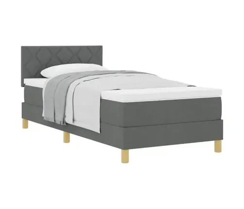 Vedruvoodi Madratsiga Madratsiga Tumehall 90 X 200 Cm Kangas