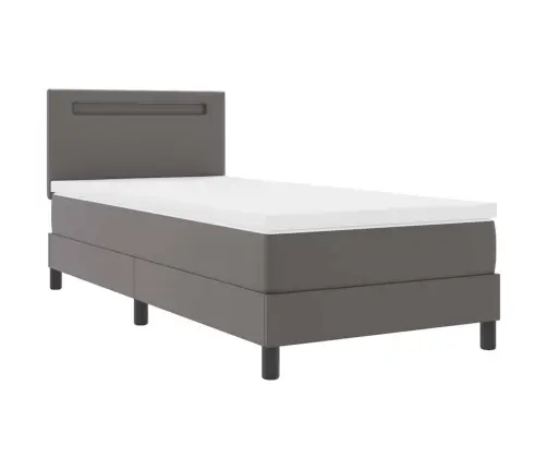 Voodiraam Madratsiga Madratsiga Hall 100 X 200 Cm Kunstnahk