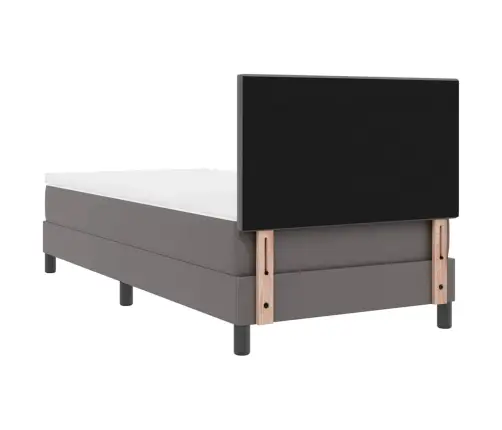 Voodiraam Madratsiga Madratsiga Hall 100 X 200 Cm Kunstnahk