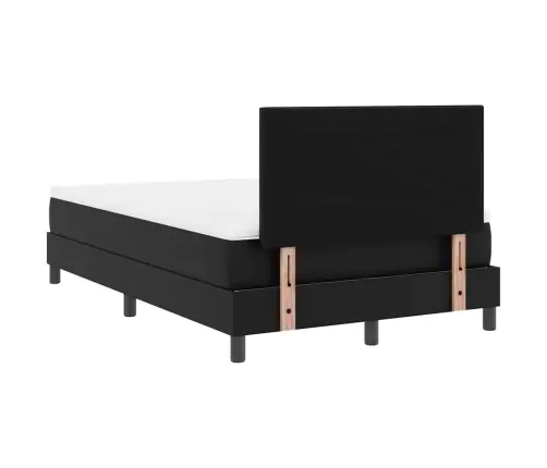 Voodiraam Madratsiga Madratsiga Must 120 X 190 Cm Kunstnahk