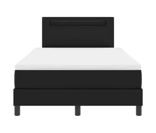 Voodiraam Madratsiga Madratsiga Must 120 X 190 Cm Kunstnahk