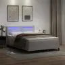 Kaste Gulta Ar Matraci, Balta, 140X200 Cm, Izgatavota No Mākslīgās Ādas. Vidaxl