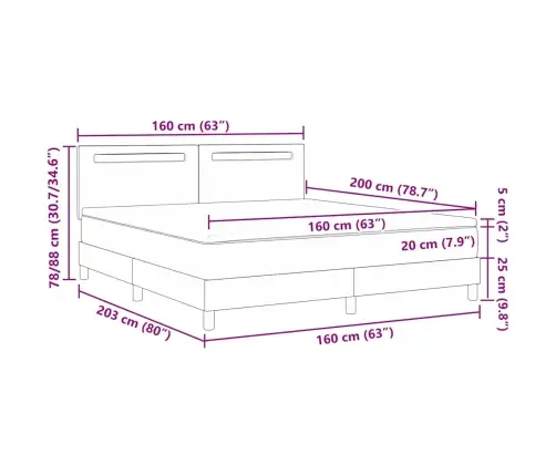 Gultas Pamatne Ar Matraci Melnā Krāsā, 160 X 200 Cm, Mākslīgā Āda Vidaxl