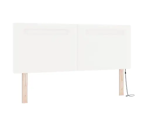 Pamata Gulta Ar Matraci Baltā Krāsā (160 X 200 Cm), Mākslīgā Āda Vidaxl