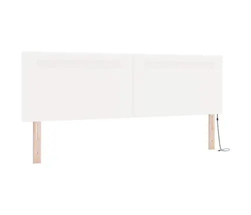 Voodiraam Madratsiga Madratsiga Valge 180 X 200 Cm Kunstnahk
