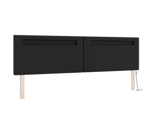 Gultas Rāmis Ar Matraci Melna 200 X 200 Cm Mākslīgā Āda Vidaxl