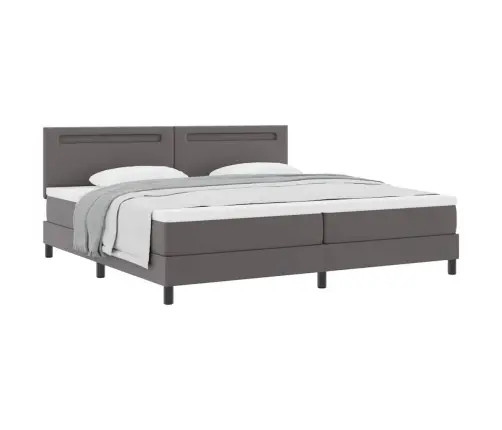 Voodiraam Madratsiga Madratsiga Hall 200 X 200 Cm Kunstnahk