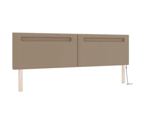 Gultas Rāmis Ar Matraci Kapučīno 200 X 200 Cm Mākslīgā Āda Vidaxl