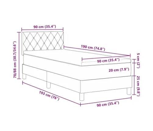 Karbi Vedrumadrats Madratsiga Peaga Helehall 90 X 190 Cm Samet