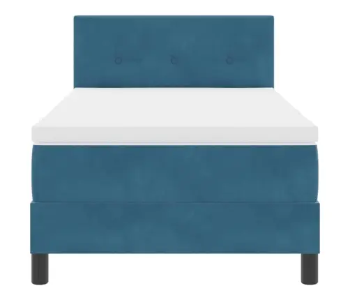 Karbi Vedrumadrats Madratsiga Tumesinine 90 X 200 Cm Samet