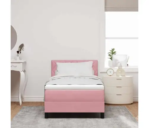 Vedrudega Voodi Madratsiga Madratsiga Roosa 100 X 200 Cm Kangas