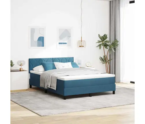 Karbi Vedrumadrats Madratsiga Tumesinine 160 X 200 Cm Samet