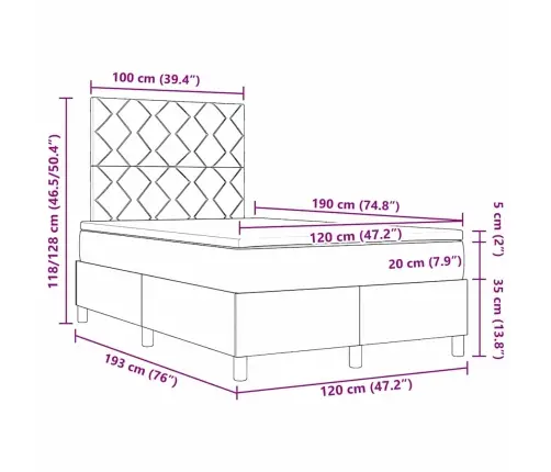 Box Spring Gulta Ar Matraci Melna Maza Divguļamā Gulta Audums Vidaxl