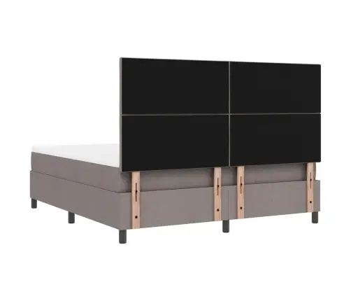 Kiemas Lova Su Čiužiniu Taupe 180 X 200 Cm Audinys