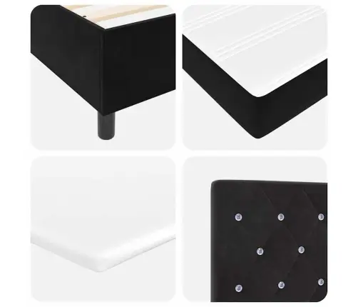 Karbi Vedrumadrats Madratsiga Peaga Must 100 X 200 Cm Kangas