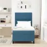 Kiemas Lova Su Čiužiniu Tamsiai Mėlyna 90 X 200 Cm Audinys