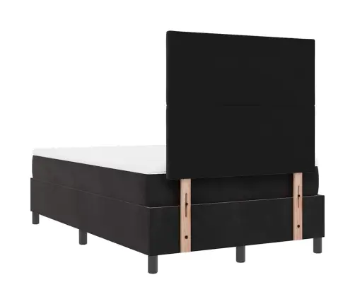 Box Spring Gulta Ar Matraču Melna Mazs Dubultais Aksess Vidaxl