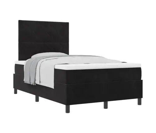 Box Spring Gulta Ar Matraču Melna Mazs Dubultais Aksess Vidaxl