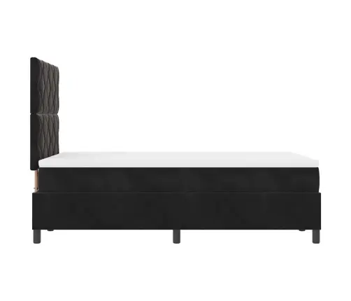 Box Spring Gulta Ar Matraču Melna Mazs Dubultais Aksess Vidaxl