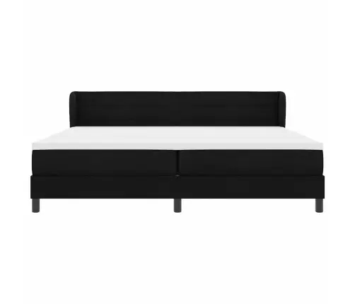 Vedruvoodi Madratsiga Madratsiga Peaga Must 200 X 200 Cm Kangas