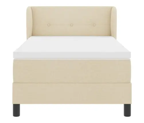 Vedruvoodi Madratsiga Madratsiga Peaga Cream 80 X 200 Cm Kangas