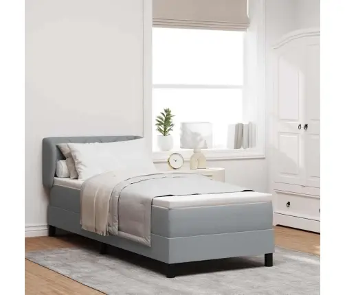 Vedruvoodi Madratsiga Madratsiga Helehall 80 X 200 Cm Kangas