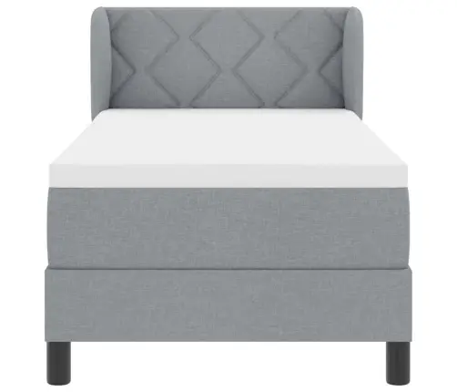 Vedruvoodi Madratsiga Madratsiga Helehall 80 X 200 Cm Kangas