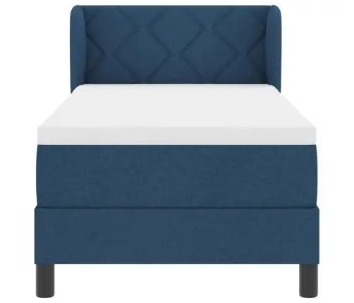 Gultas Ar Matraci Zils 80X200 Cm Audums Vidaxl