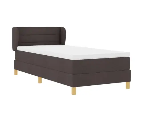 Kaste Matracim Tumši Brūna 100X200 Cm Audums Vidaxl