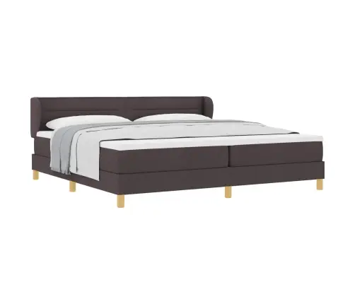 Gulta Ar Atsperēm Un Matraci Krēmkrāsā 90X200 Cm Fabric Vidaxl