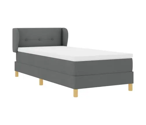 Dīvāngulta Ar Matraci Tumši Pelēka Krāsā 80X200 Cm Audums Vidaxl