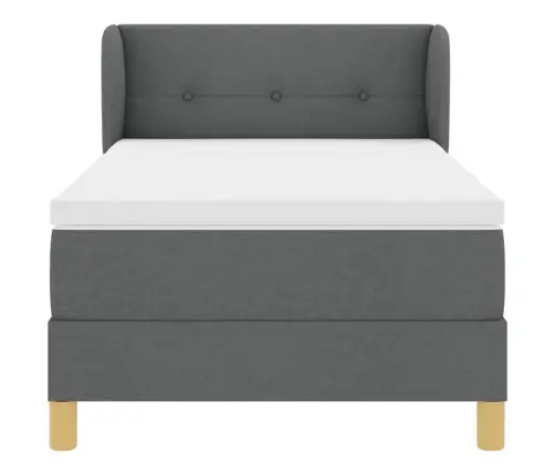 Dīvāngulta Ar Matraci Tumši Pelēka Krāsā 80X200 Cm Audums Vidaxl