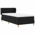 Box Spring Gulta Ar Matraci Melns 90X200 Cm Audums Vidaxl