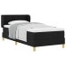 Box Spring Gulta Ar Matraci Melns 90X200 Cm Audums Vidaxl