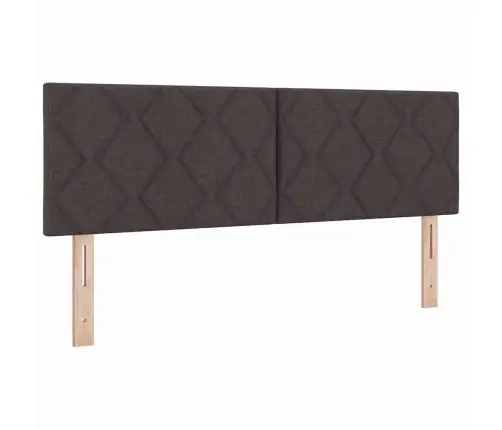 Voodiraam Vedrudega Ja Madratsiga Kreem 90X200 Cm Tumepruun