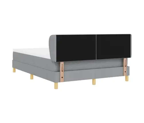 Voodiraam Vedrudega Ja Madratsiga Kreem 90X200 Cm Helehall