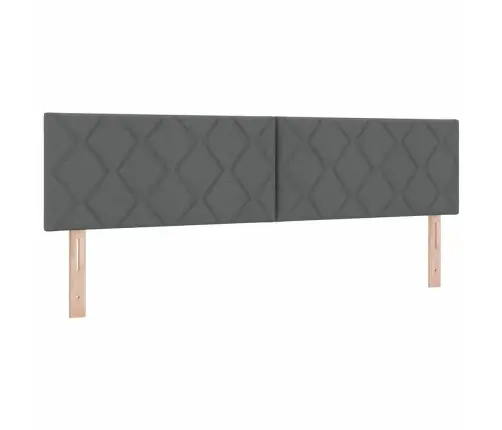 Iekšgaisa Vairogsgultas Ar Matriču - Tumši Pelēks, 180X200 Cm, Audums Vidaxl