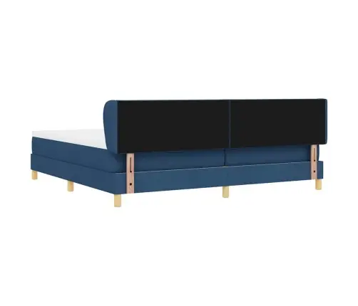 Kastē Iebūvēta Gulta Ar Matraci Krēms 90X200 Cm Audums Komplektā 6 Vidaxl